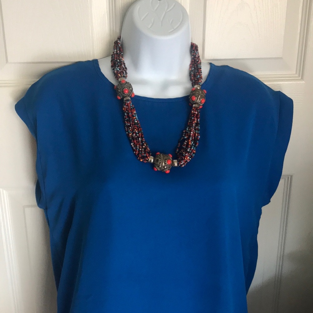 Gorgeous Beaded Statement Necklace - image 1
